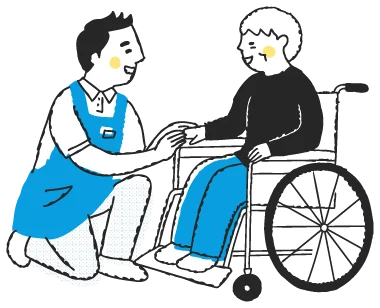 「1人で乗り移りの介助ができるように」に向けた福祉用具の提案と介助方法指導