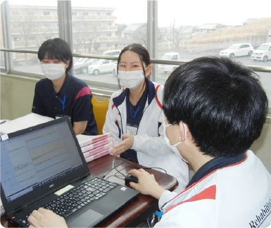 先輩からの指導時間